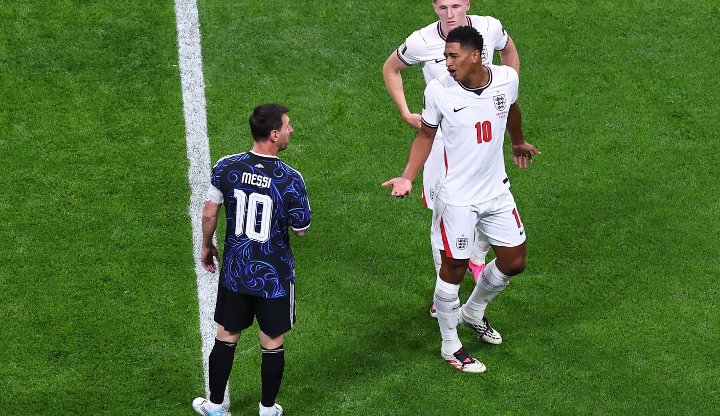 Jude Bellingham resta importancia al intercambio viral de Lionel Messi tras la derrota de Inglaterra