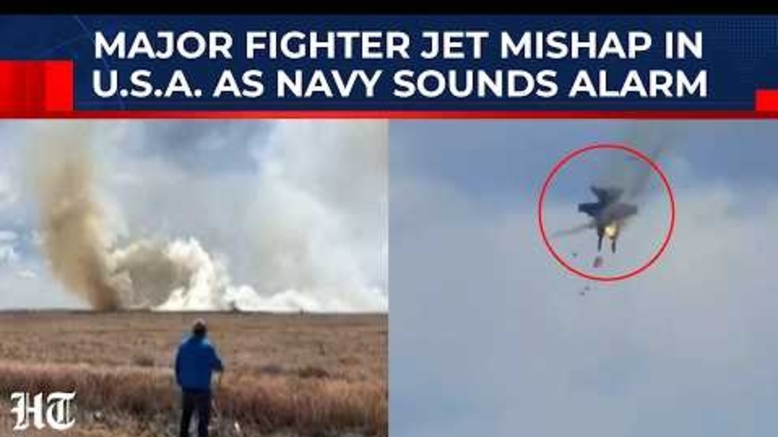 Dos aviones American Growlers chocan en el aire y se estrellan en la Base de la Fuerza Aérea Mountain Home en Idaho | Video
