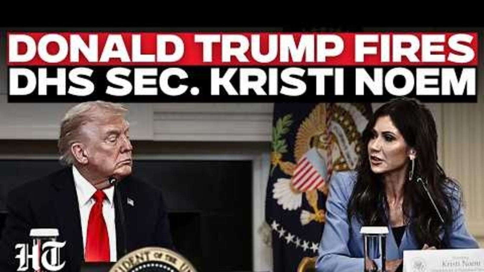 Anuncio de Kristi Noem: Los videos resurgen después de que Donald Trump reemplaza al secretario del DHS por Markwayne Mullin; mirar