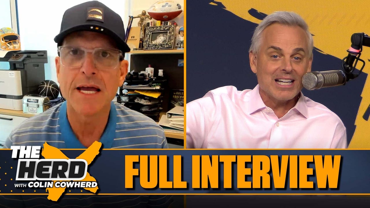 Jim Harbaugh sobre Chargers vs Eagles, Justin Herbert, Entrenador del Año | ENTREVISTA COMPLETA | la manada