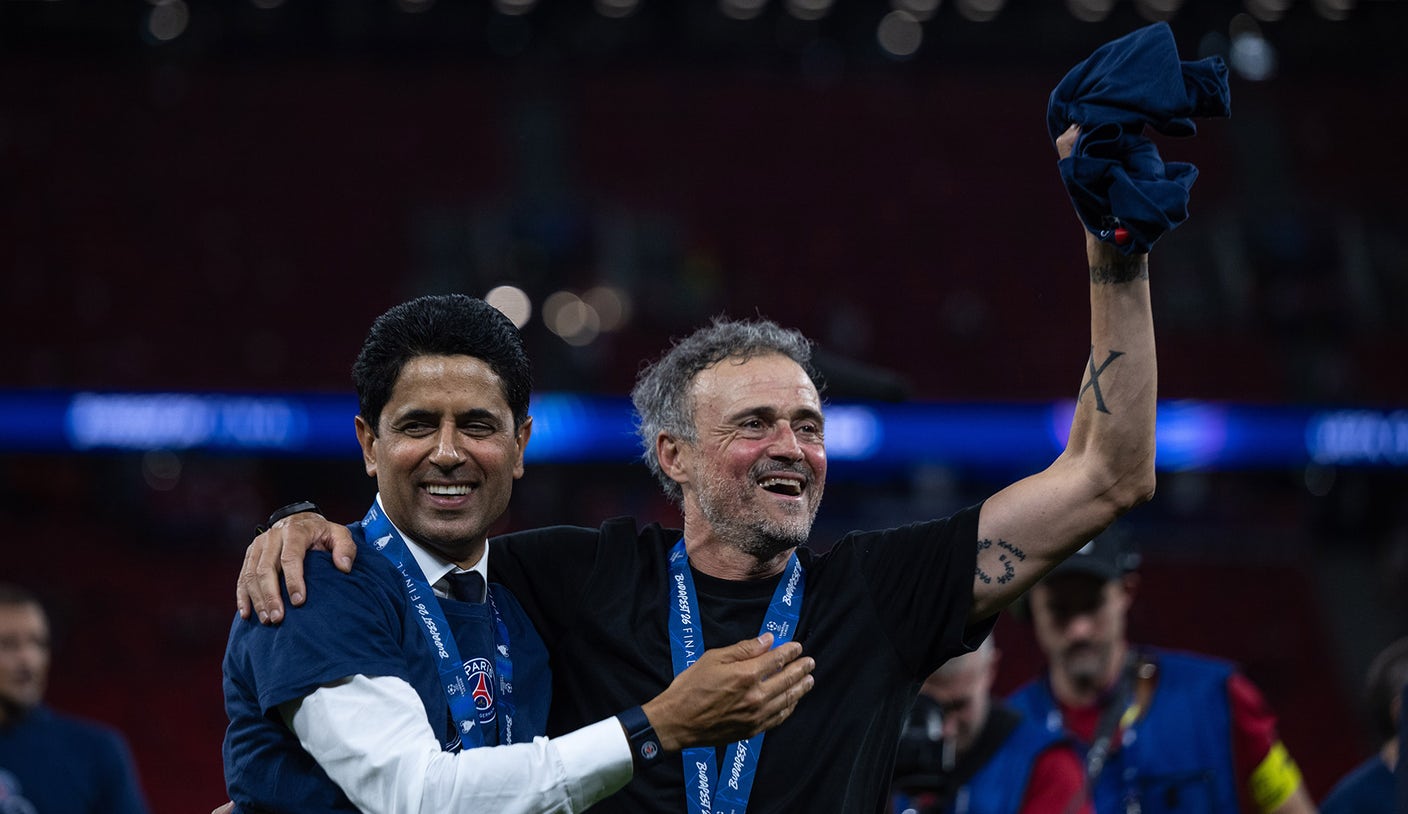 El presidente del PSG desmiente los rumores de salida de Luis Enrique tras la victoria en la Champions