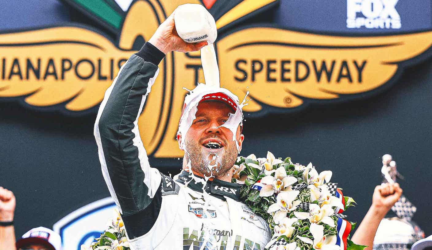 Felix Rosenqvist gana el final más cercano en la historia de la Indy 500 por 0,0233 segundos