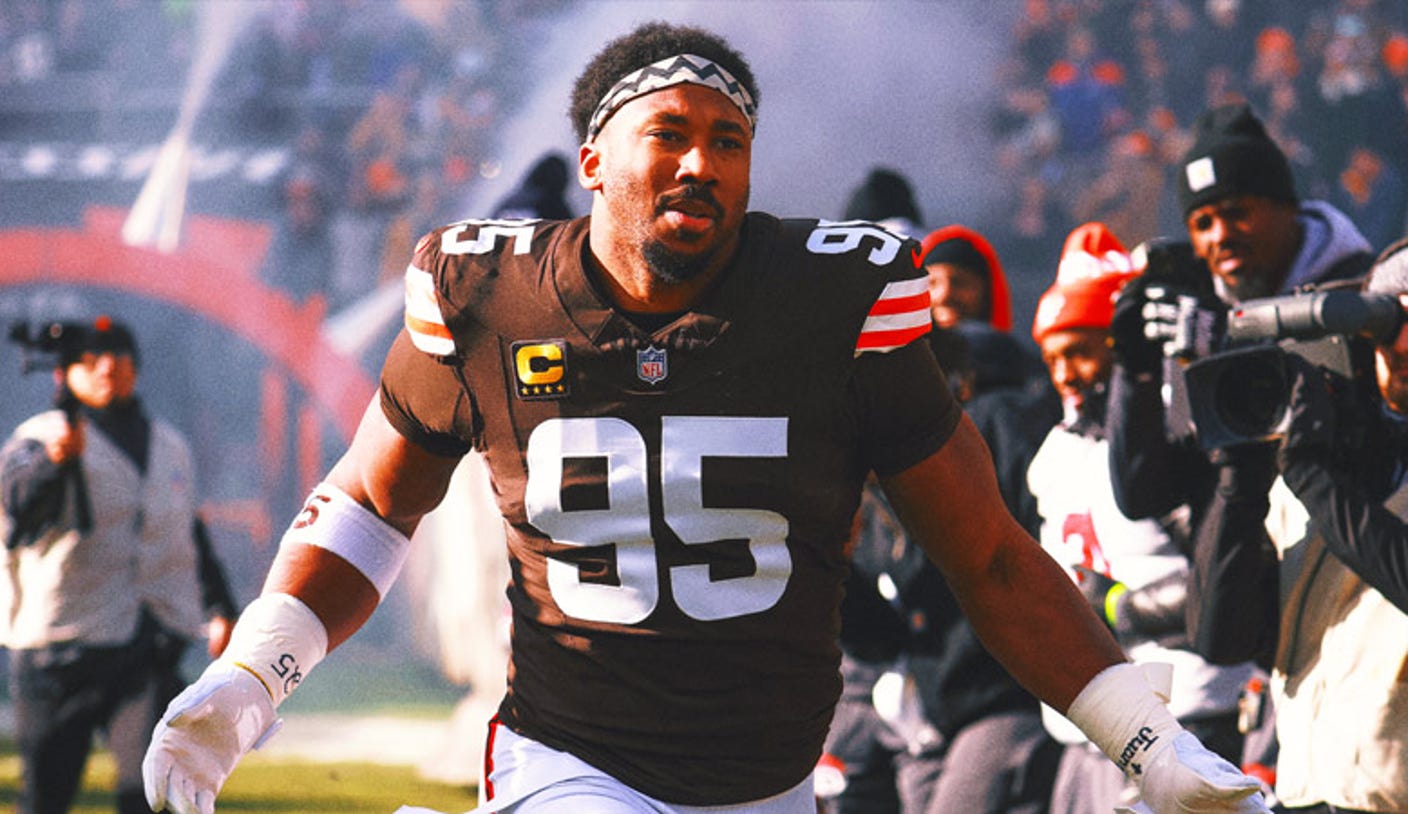 Myles Garrett: Romper el récord de capturas de la NFL contra Aaron Rodgers sería ‘especial’