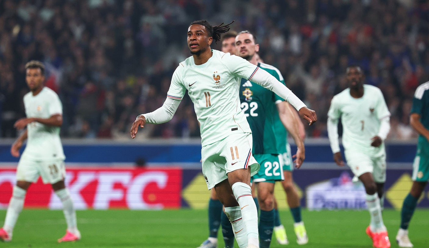 Michael Olise anota un hat-trick y Francia supera a Irlanda del Norte