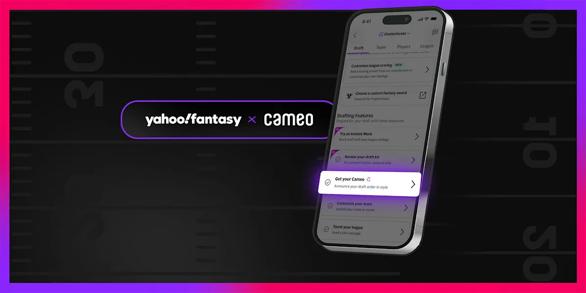 Yahoo Sports y Cameo se unen para llevar el poder de las celebridades a Yahoo Fantasy