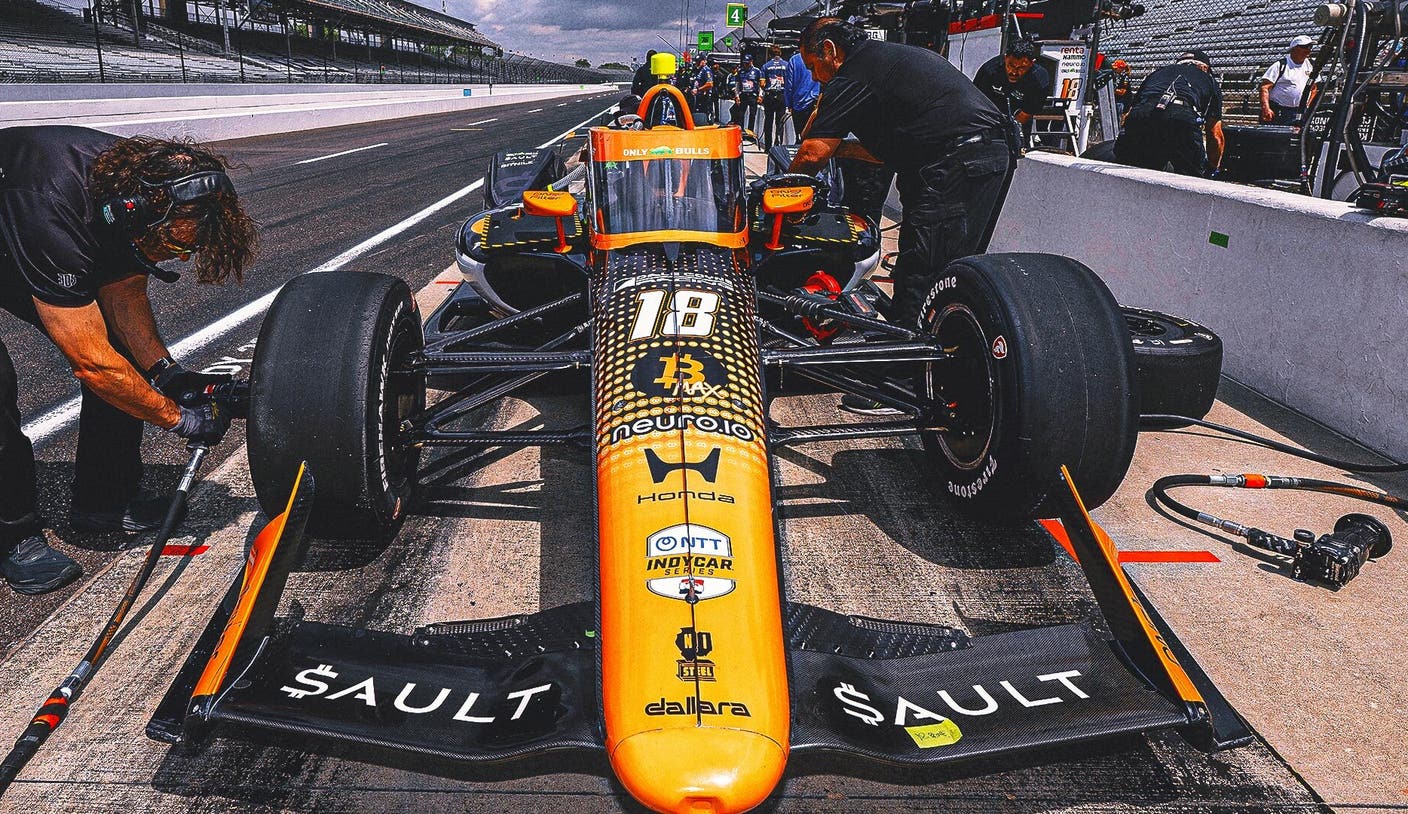 El auto No. 18 de Romain Grosjean vigilará a Kyle Busch en la INDY 500