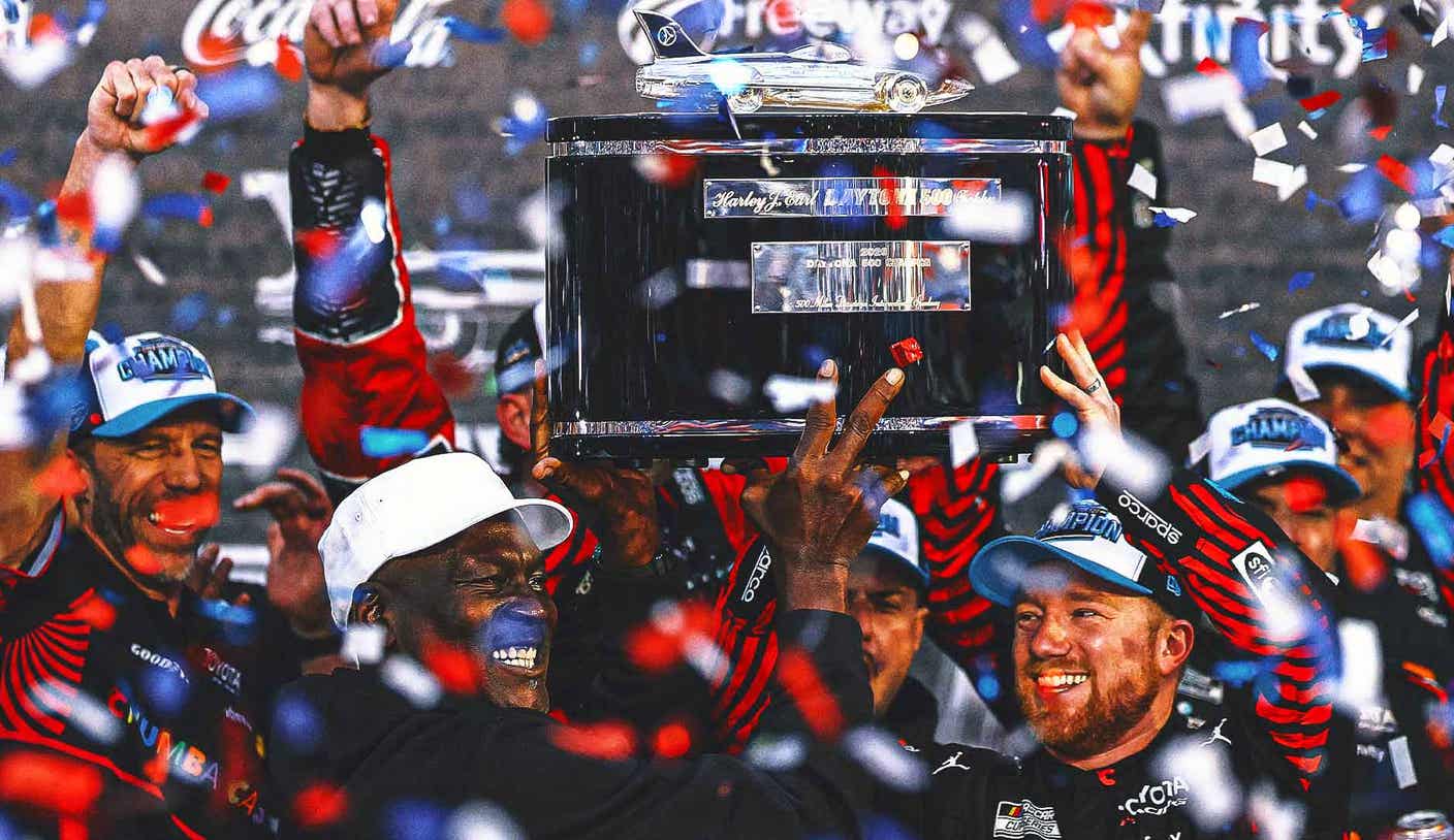 El 23XI Racing de Michael Jordan se lleva la victoria en las 500 Millas de Daytona; MJ habla sobre su relación con NASCAR