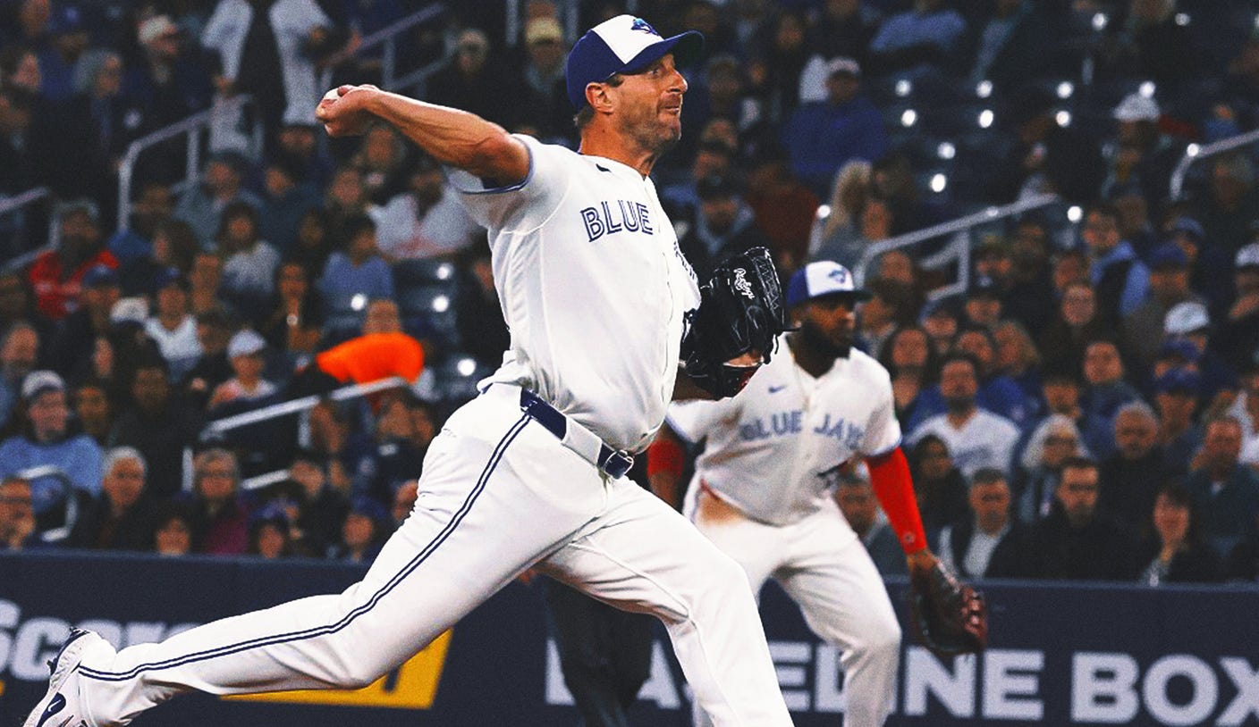 Blue Jays RHP Max Scherzer deja el inicio contra los Dodgers después de la segunda entrada