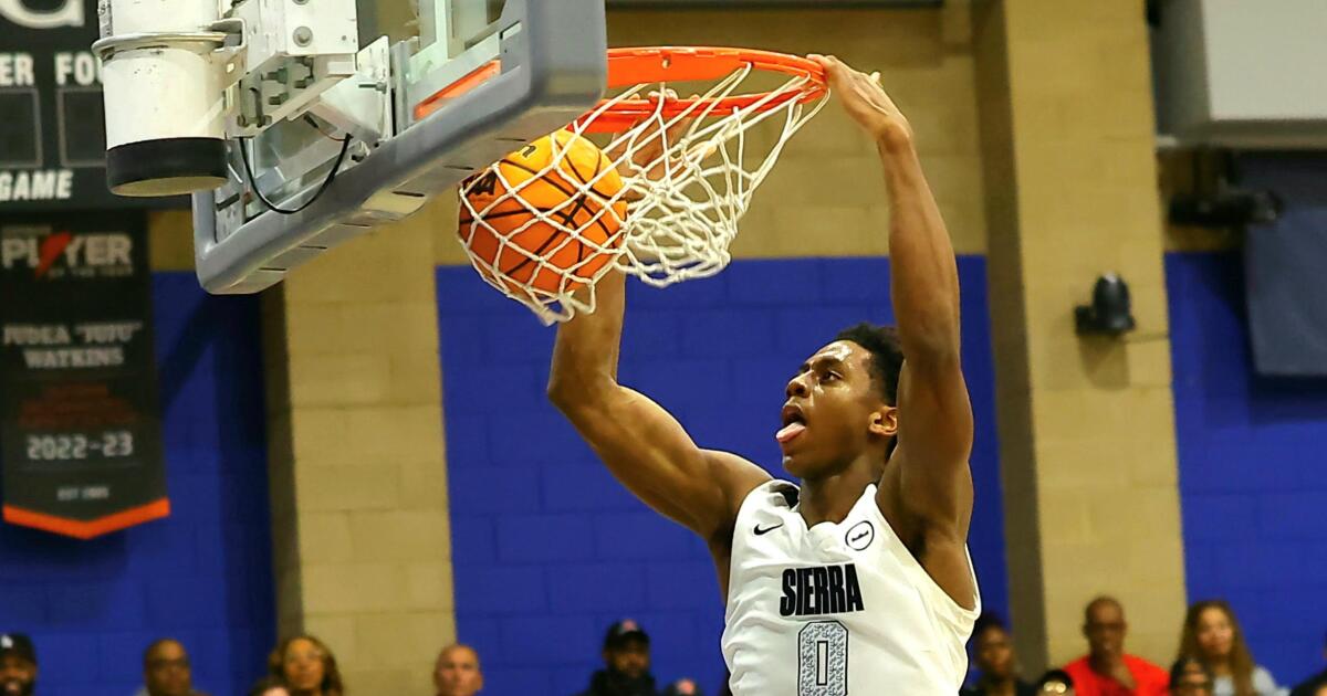 Brandon McCoy y Brannon Martinsen ganan en Sierra Canyon contra Harvard-Westlake