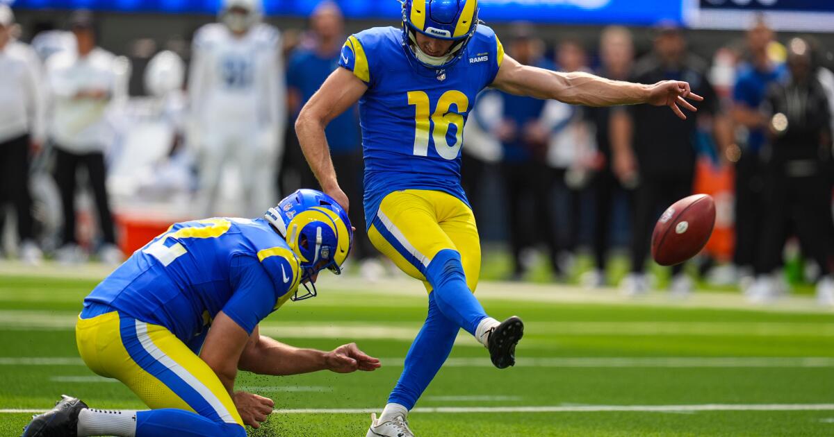 Los Rams despidieron al pateador Joshua Karty, quien perdió su trabajo ante Harrison Mevis