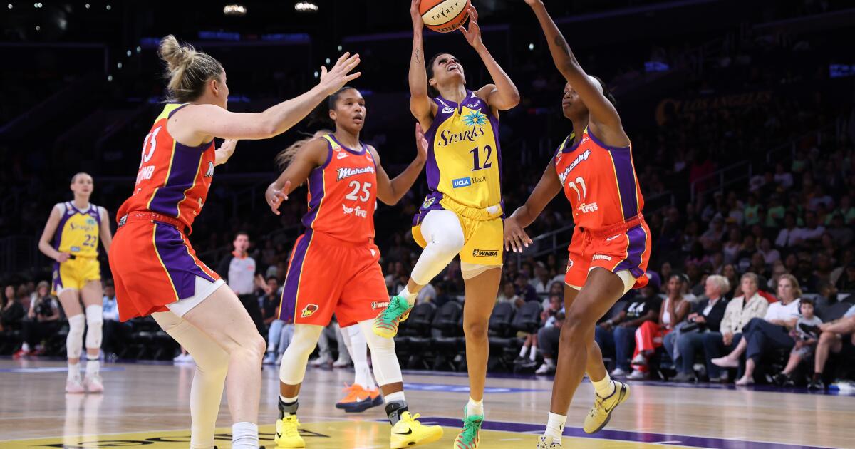Sparks cae al quinto lugar consecutivo después de entrar al último cuarto empatado con Mercury