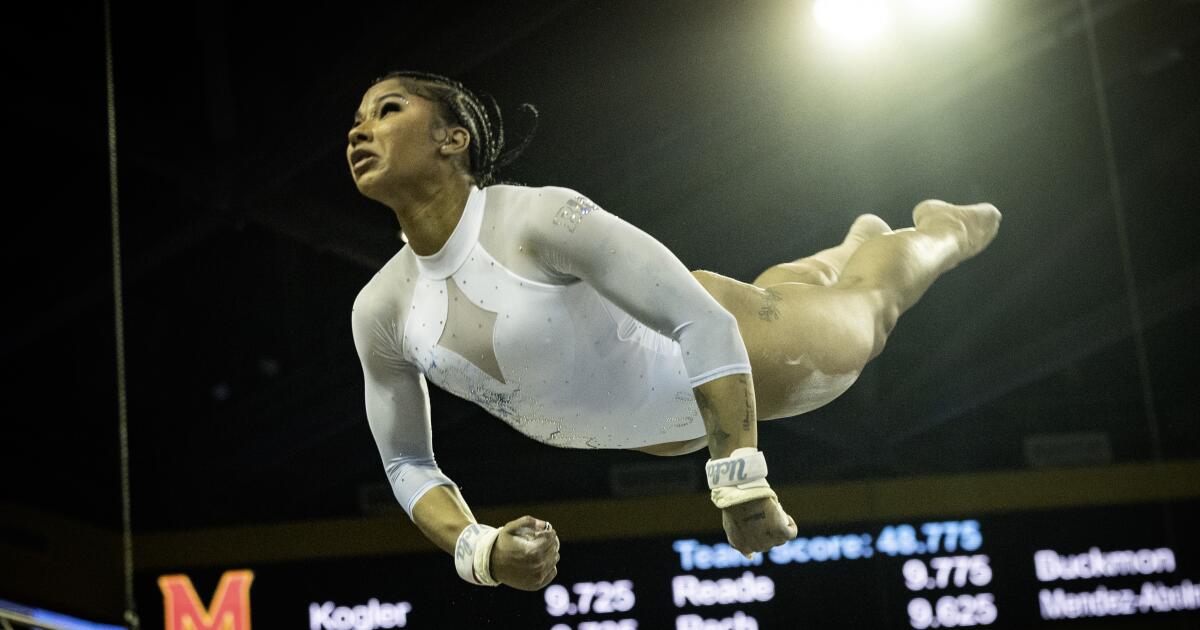 Jordan Chiles ayuda a la gimnasia de UCLA a ganar su segundo título consecutivo del Big Ten