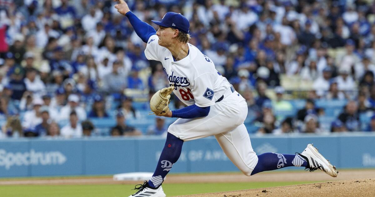 Emmet Sheehan pasa la ‘prueba’ en la victoria de los Dodgers sobre los Bravos