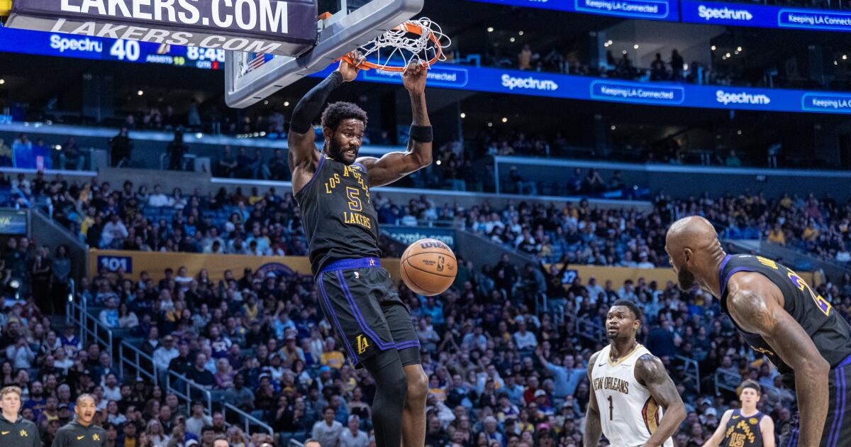 Los Lakers esperan que una remontada contra los Pelicans dé al equipo un impulso a su debido tiempo