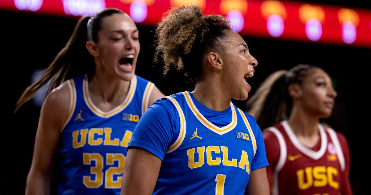 Las mujeres de UCLA dominan a su rival USC y terminan invictas el juego Big Ten