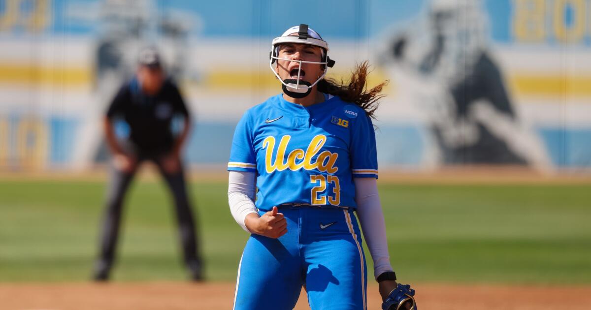 El softbol de UCLA vence a Carolina del Sur, Megan Grant establece récord
