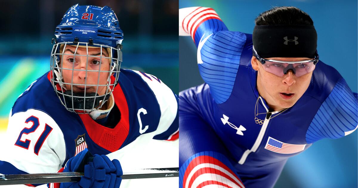 Hilary Knight y Brittany Bowe se comprometen antes del partido de hockey por la medalla de oro